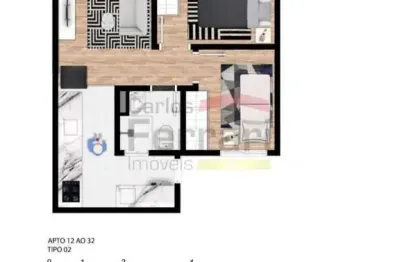 Apartamento com 2 dormitórios à venda na parada inglesa