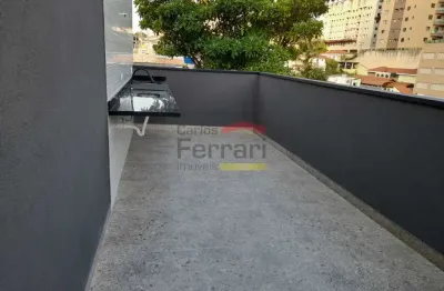 Cobertura a venda,  nova, nunca habitada, vila pauliceia,  02 dormitórios,  01 suíte, sem vaga