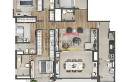 Verdant parque risort cantareia ,3 suites ,2 vagas 129 metros