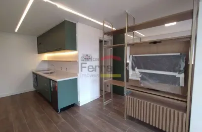Studio locação, 34 metros, novo, mobiliado, ar condicionado, pinheiros, lazer, piscina, metrô