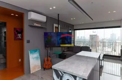 Apartamento mobiliado e com varanda em perdizes- rua bartira