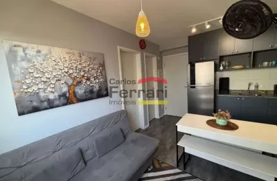 Torre única- 34 m² - mobiliado - 2 dormitórios - 350 metros do metrô barra funda