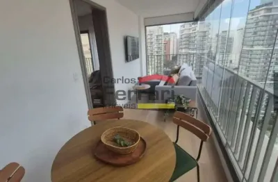 Studio Mobiliado para Locação na Vila Nova Conceição | 39m² | Varanda | Voxx
