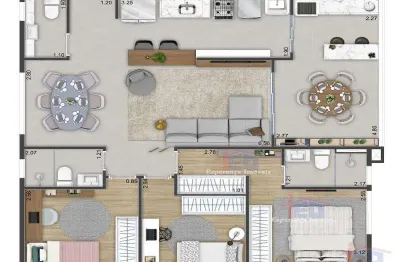 Apartamento com 3 quartos à venda na Avenida Martin Luther King, Vila São Francisco, São Paulo