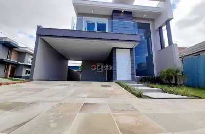 Sobrado em construção, no condomínio las brisas, localizado no bairro igara em canoas.