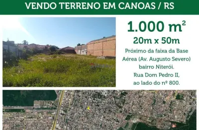 Terreno bairro nossa senhora das graças em canoas, 2 lotes lado a lado