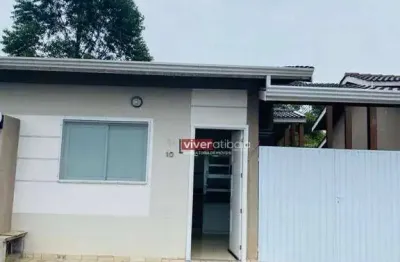 Casa com 2 dormitórios à venda, 52 m² por r$ 360.000,00 - jardim colonial - atibaia/sp