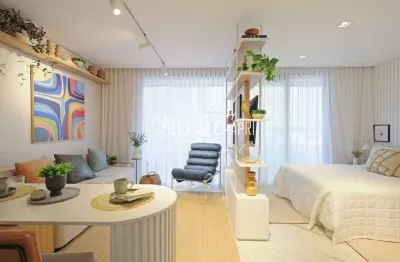 Studio à venda próximo ao jardim botânico no bairro cristo rei em curitiba - pr