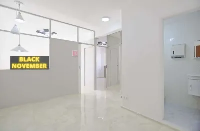 Grupo de sala comercial reformada para locação, centro, são josé dos pinhais- pr