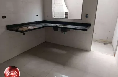 Em fase de acabamento - sobrado com entrada individual, quintal e churrasqueira - r$345.000 - aceita financiamento bancário.
