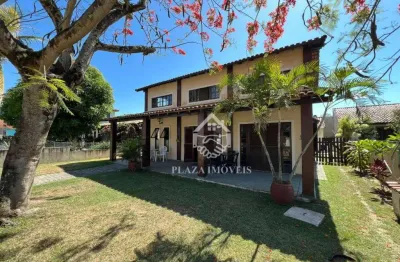 Casa com 5 dormitórios à venda, 50 m da lagoa 180 m² por r$ 590.000 - praia linda - são pedro da aldeia/rj