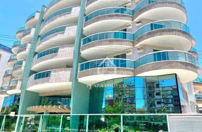 Cobertura com 4 dormitórios para alugar, 192 m² por r$ 6.500,00/mês - braga - cabo frio/rj