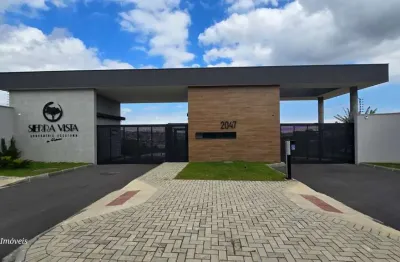 Terreno em condomínio fechado à venda na rua da pedreira, 2047, campo pequeno, colombo, 246 m2 por r$ 690.000