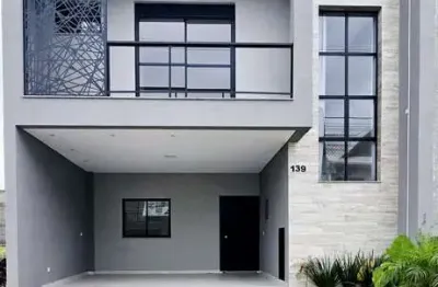 Casa em condomínio fechado com 3 quartos à venda na rua oristela foggiatto, costeira, são josé dos pinhais, 140 m2 por r$ 839.000