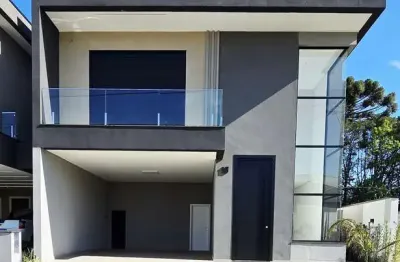 Casa em condomínio fechado com 3 quartos à venda na rua dos pintassilgos, 130, aviação, são josé dos pinhais, 260 m2 por r$ 1.980.000