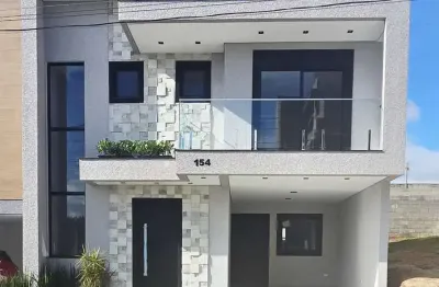 Casa em condomínio fechado com 3 quartos à venda na rua oristela foggiatto, costeira, são josé dos pinhais, 137 m2 por r$ 849.000