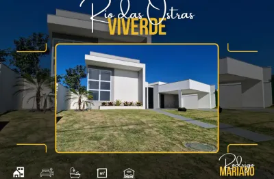 Vendo casa espetacular linear com 3 dormitórios no viverde em rio das ostras