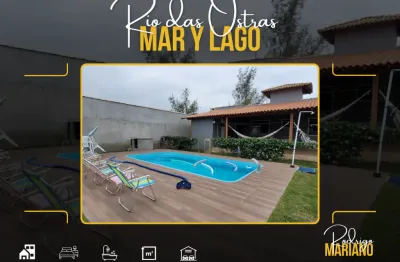 Vendo casa espetacular com 3 dormitórios e piscina no mar y lago em rio das ostras
