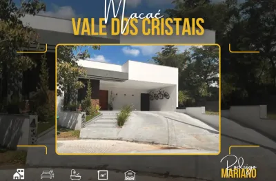 Vendo maravilhosa casa linear com 4 dormitórios no vale dos cristais em macaé
