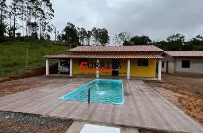 Oportunidade de chácara com piscina em fase de acabamento ibiúna-sp