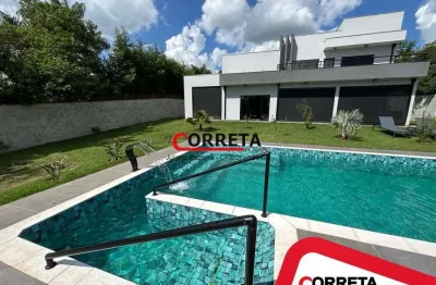 Casa de luxo em condomínio fechado no interior | design clean e sofisticado