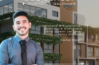 Apartamento em porto de galinhas | pertinho do mar | alta rentabilidade | lazer completo