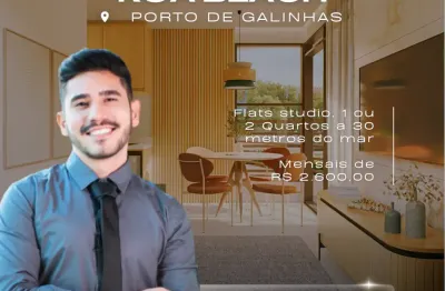 Apartamento em porto de galinhas | 1 e 2 quartos |  perto do mar e do centrinho | alta rentabilidade