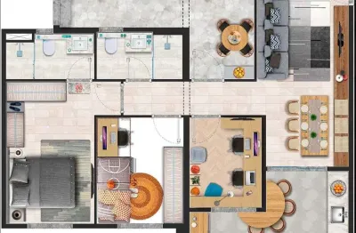 Apartamento com 3 dormitórios à venda, 76 m² por R$ 685.000,00 - Picanco - Guarulhos/SP