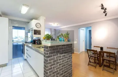 Apartamento mobiliado com 2 dormitórios e sacada gourmet a venda rebouças