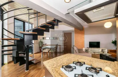 Loft Mobiliado no Bigorrilho - Duas Vagas e Linda Vista Para Cidade