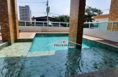 Apartamento à venda, 77 m² por r$ 390.000,00 - vila guilhermina - praia grande/sp