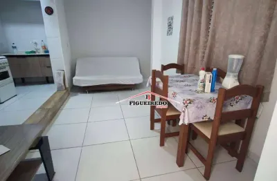 Kitnet com 1 dormitório à venda, 27 m² por r$ 215.000 - canto do forte - praia grande/sp