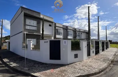 Geminado duplex de esquina - a venda no loteamento santa clara ii em guaramirim - 01 suíte + 02 quartos