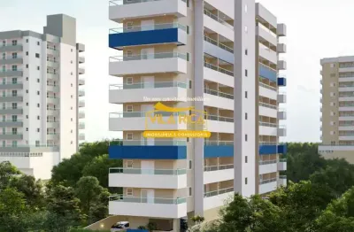 Apartamento com 2 dorms, guilhermina, praia grande - r$ 496 mil, cod: 378341