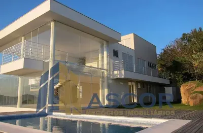 Casa em condomínio fechado com 3 quartos à venda na rodovia haroldo soares glavan, --, cacupé, florianópolis, 500 m2 por r$ 6.500.000