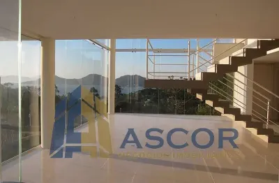 Casa em condomínio fechado com 3 quartos à venda na rodovia haroldo soares glavan, --, cacupé, florianópolis, 500 m2 por r$ 6.500.000
