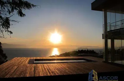 Casa em condomínio fechado com 3 quartos para alugar na rodovia haroldo soares glavan, --, cacupé, florianópolis, 500 m2 por r$ 20.000