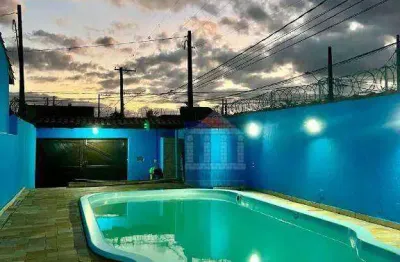 Casa com 2 dormitórios à venda, 80 m² - balneário itaguaí - mongaguá/sp