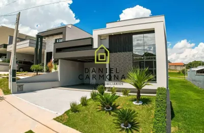Linda casa térrea 03 suítes - residencial milano-indaiatuba/sp