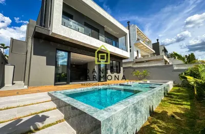 Casa assobradada alto padrão 03 suítes - condomínio villa paradiso - indaiatuba/sp