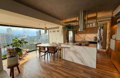 Apartamento Mobiliado para Locação 62 m², 1 Suíte , 1 Vaga por R$ 9.290,00 - Cidade Monções - São Paulo/SP