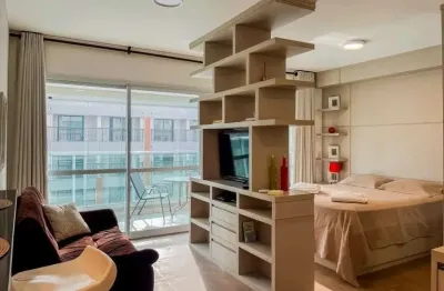 Studio Mobiliado para Locação no Brooklin- 48m² com 1 Vaga de Garagem - por R$ 4.500,00 - São Paulo/SP