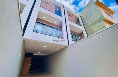 Sobrado novo à venda com 3 dormitórios sendo 1 suíte com sacada e 3 vagas de auto com 140m² de ac - código ca1824
