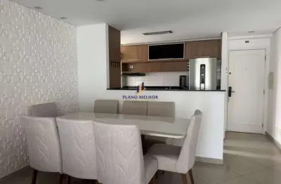 Apartamento à venda com 3 dormitórios sendo 1 suíte com sacada grande e 2 vagas com 80m² - mobiliado no condomínio residencial autêntico - vila carrão! código ap2772