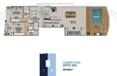 Cobertura com 2 quartos à venda na Rodovia Francisco Thomaz dos Santos, 9005, Pântano do Sul, Florianópolis