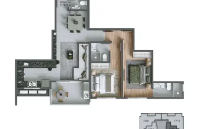 Apartamento com 2 quartos à venda na Rua Allan Kardec, 120, Agronômica, Florianópolis