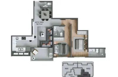 Apartamento com 2 quartos à venda na Rua Allan Kardec, 120, Agronômica, Florianópolis