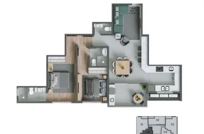Apartamento com 2 quartos à venda na Rua Allan Kardec, 120, Agronômica, Florianópolis