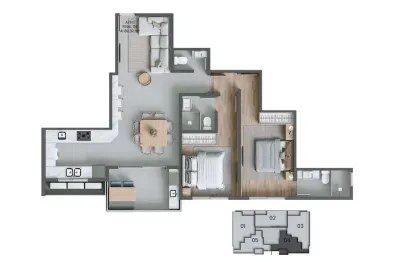 Apartamento com 2 quartos à venda na Rua Allan Kardec, 120, Agronômica, Florianópolis