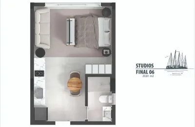 Kitnet / Stúdio à venda na Servidão Simões, 917, Centro, Florianópolis